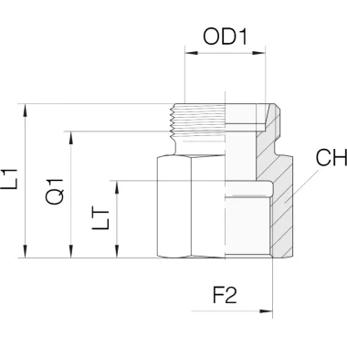 Påskruening MM SVÆR - Invendig BSP