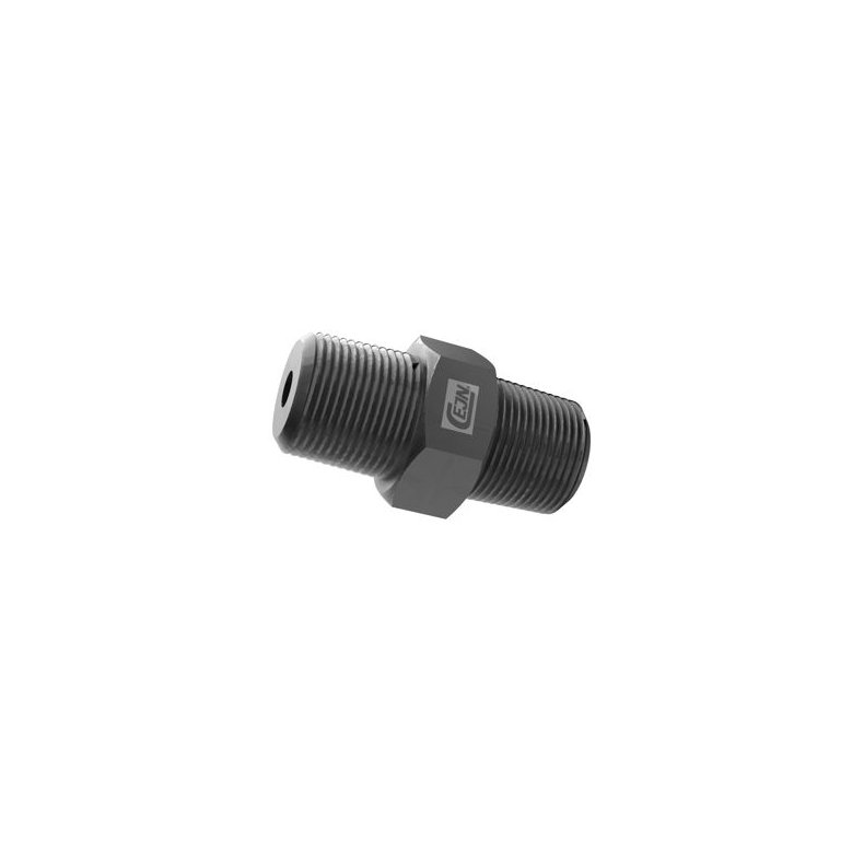 Hjtryks adapter 1/4" NPT udv. gevind x 1/4" NPT udv. gevind
