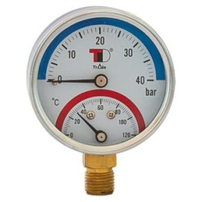 TEMP.PRESS.GAUGE DN63 VERT.CONN. 1/4