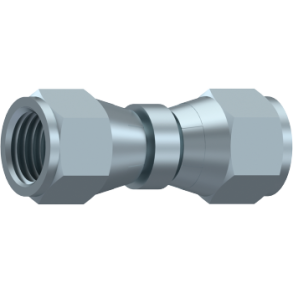 STRAIGHT FITTING WITH CRIMPED NUT 9/16