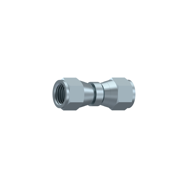 STRAIGHT FITTING WITH CRIMPED NUT 1"5/16 12H UNF