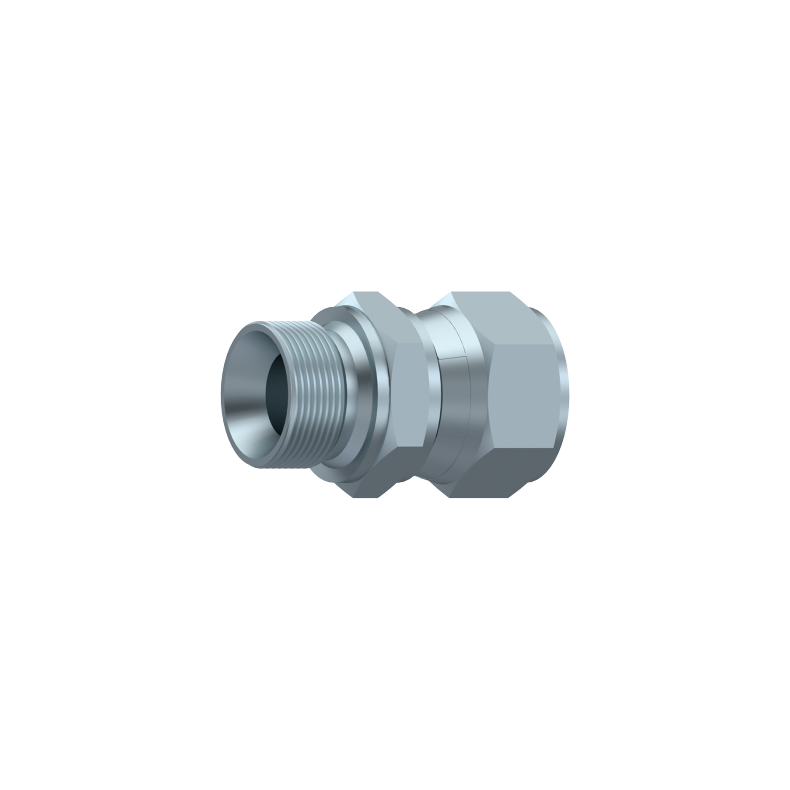 ADAPTOR SWIVEL FEMALE JIC- BSP MALE(60�) M 1/2" BSP F 3/4"UNF