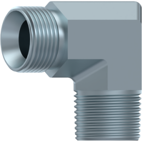 90 ELBOW BSP M - BSPT M FORGE 1/4