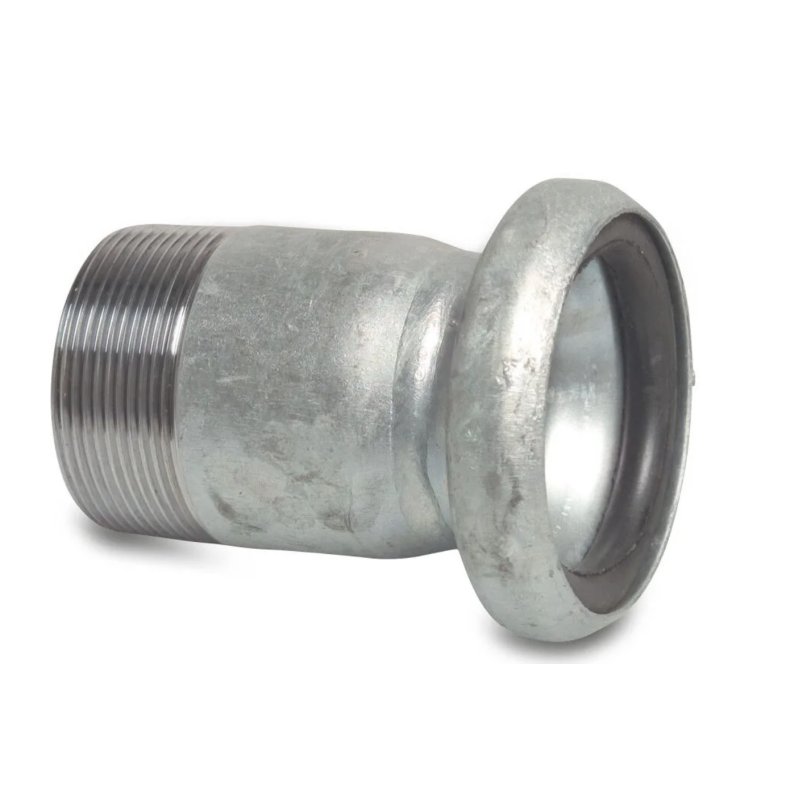 Lynkobling stl galvaniseret 76mm x 3" hun-del Bauer xudvendig gevind type Bauer S75