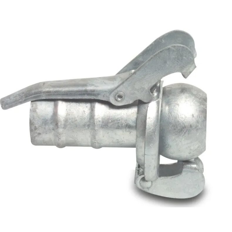 Lynkobling stl galvaniseret 76mm x 75 mm han-del Bauer x slangestuds type Bauer S77
