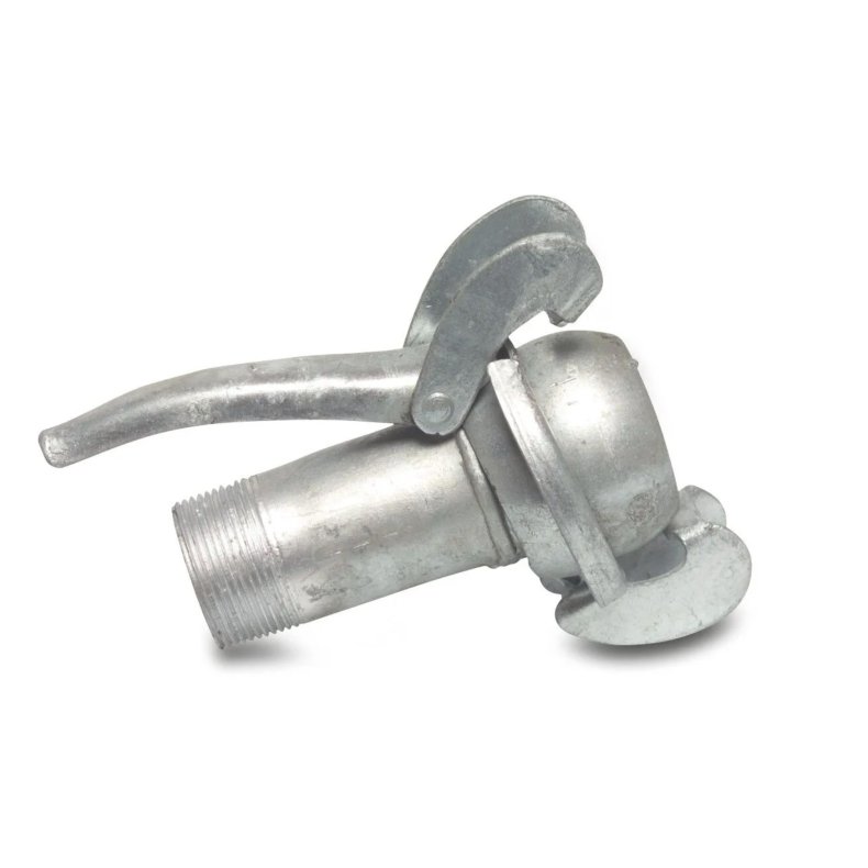 Lynkobling stl galvaniseret 108 mm x 4" han-del Bauer x udvendig gevind type Bauer S74