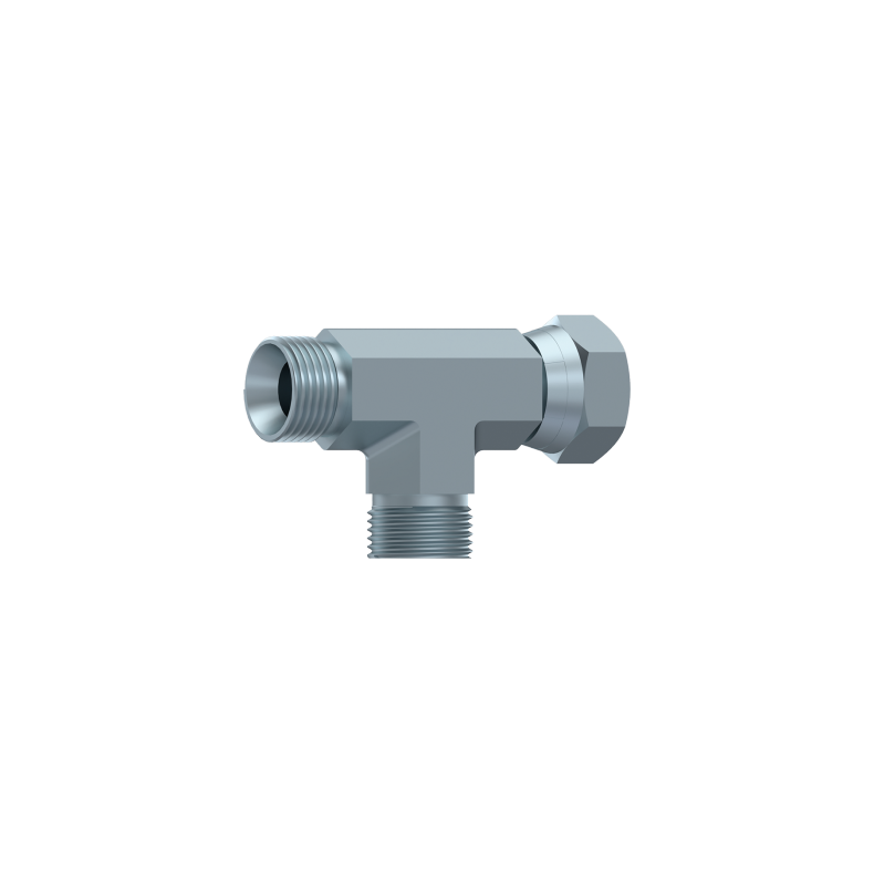 TEE M-M-SWIV. FEM. FORGE 3/4" BSP 3/4" BSP 3/4" BSP