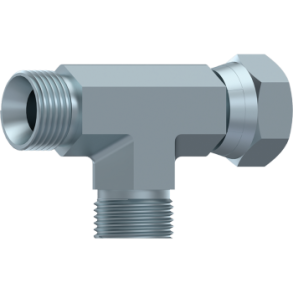 TEE M-M-SWIV. FEM. FORGE 3/8