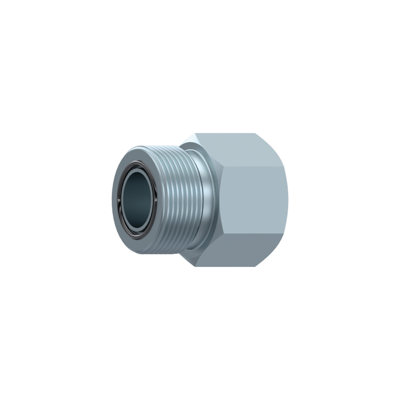 ORFS MALE ADAPTOR - BSP FIXED FEMALE ORFS 11/16"-16H 3/8" BSP