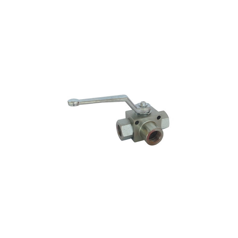 Kuglehane 3-vejs L boring BSP 1" 400 bar
