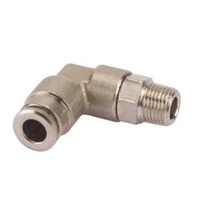 PUSH IN- FEDT � 6mm 90� Svirvel, udvendigt gevind M10x1