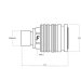 Hun lynkobling 1/2" ISO A PUSH PULL-12S SKOT M20x1,5-20