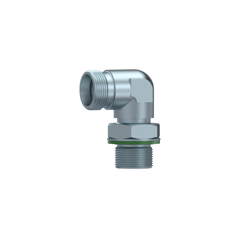 90 ADJUSTABLE MALE STUD ELBOW BSP METR. 8 L M14X1,5 1/4" BSP