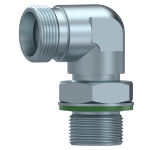 90 ADJUSTABLE MALE STUD ELBOW BSP METR. 10 L M16X1,5 1/4