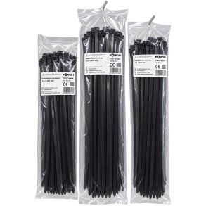 KABELB�ND SORT 7,8 X 282MM PR STK. 100 STK. I EN PAKKE 3750 78 282