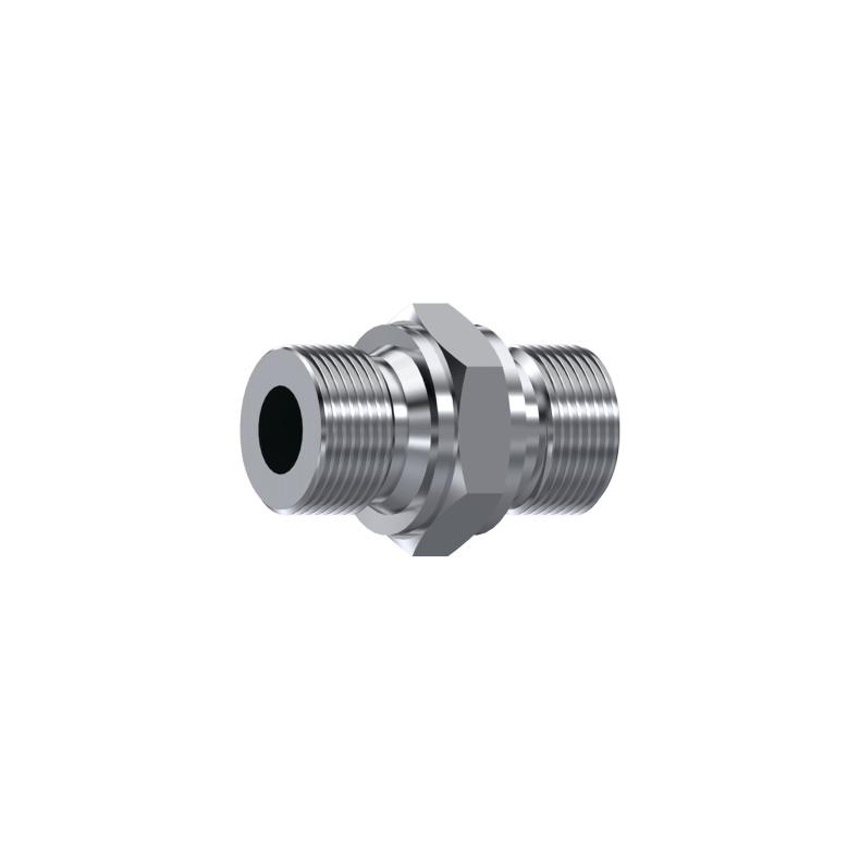S.S. ADAPTOR MALE - MALE FLAT SEAT 1/4 BSP 1/4 BSP