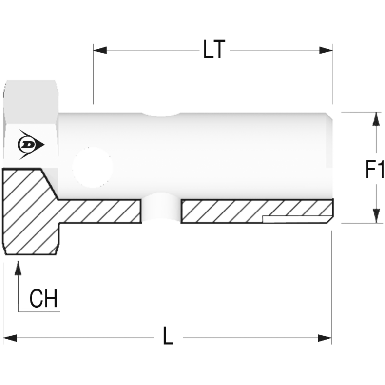 Banjo bolt - M10X1.0 1210374