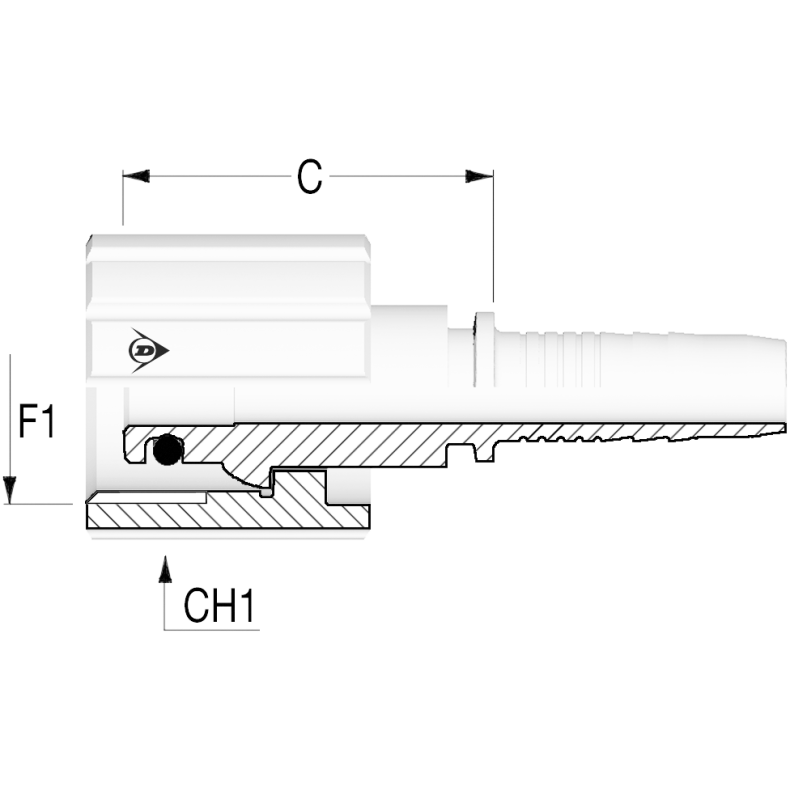 M22X1.5 - Renseslange indstik - Female - 3/8" 1203352