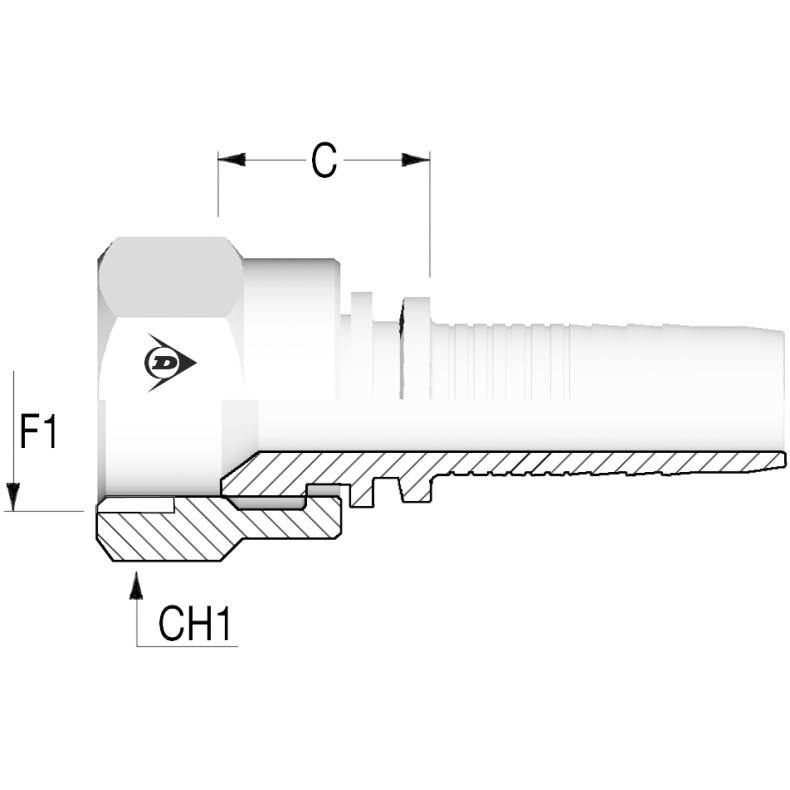 INS JIC Fem 37 1 3/16"12-3/4" - H12-DKJ-1412 1200775