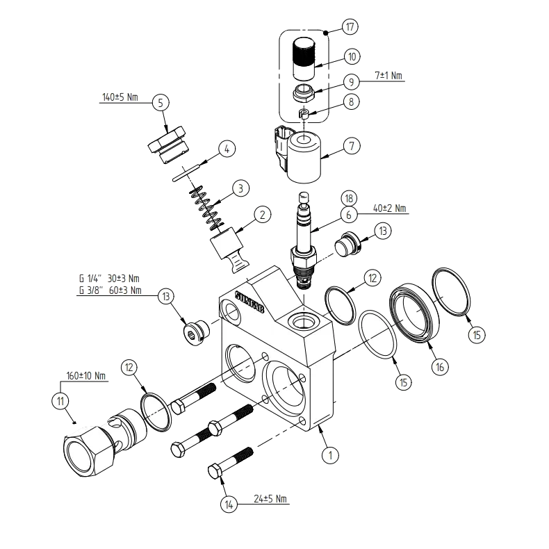 SEAL KIT SBP1+2 1256366