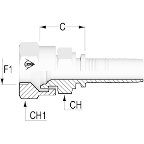 JIS Female 60 3/8-19 Type F 3/8