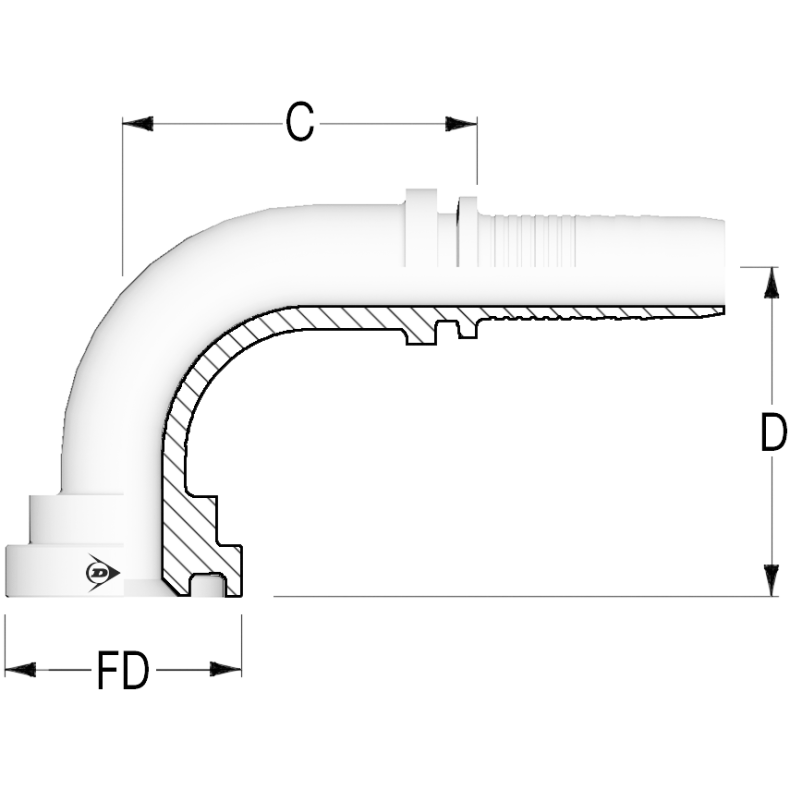 90 Flange SAE 3000 2"-2"SL - SFL90-3232 1201983