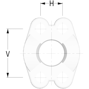 Fuldflange 4 Hole Flange Clamp 6000 1 1/2