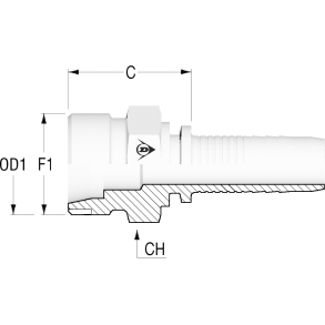 PT Metric Male 24 M52X2-38S 1 1/4