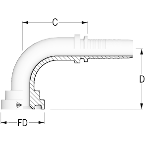 PT 90 Flange SAE 3000 1 1/4