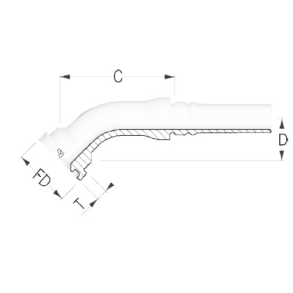 PT 45 Flange SUPERCAT 3/4