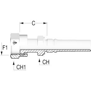 IL ORFS FEM SHEX 1 7/16-12-1