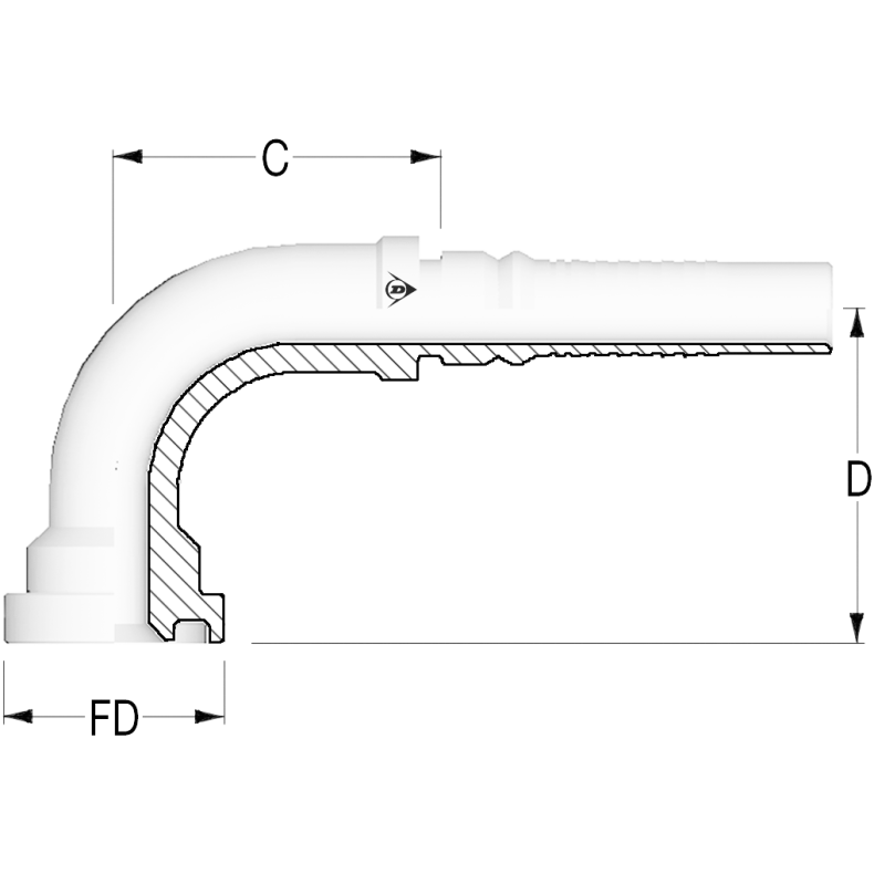 IL 90 Flange SAE 3000 2"-2"SL - IL-SFL90-3232 1255777