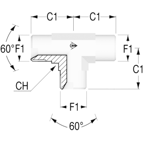 BSP60 T Adapter Male 1/2
