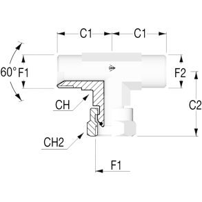 BSP60 T Adapter Male 1
