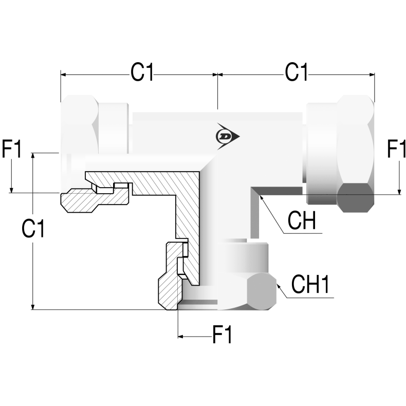 BSP60 T Adapter Female 1/4" 1218501