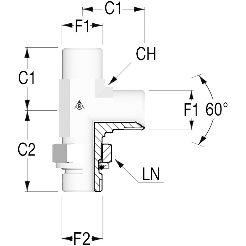 ADJ Male L EVL BSP60 1/4" BSPP 1/4" 1210746