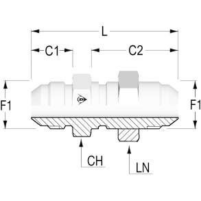 Straight JIC Bulkhead male 1 5/16