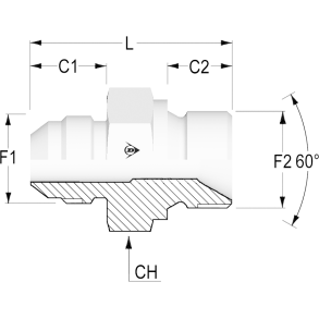 Straight Male JIC 1 5/16