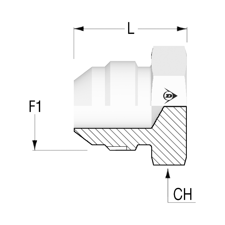 JIC Male Plug 1/2"-20 1207450