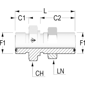 Straight ORFS Bulkhead 1