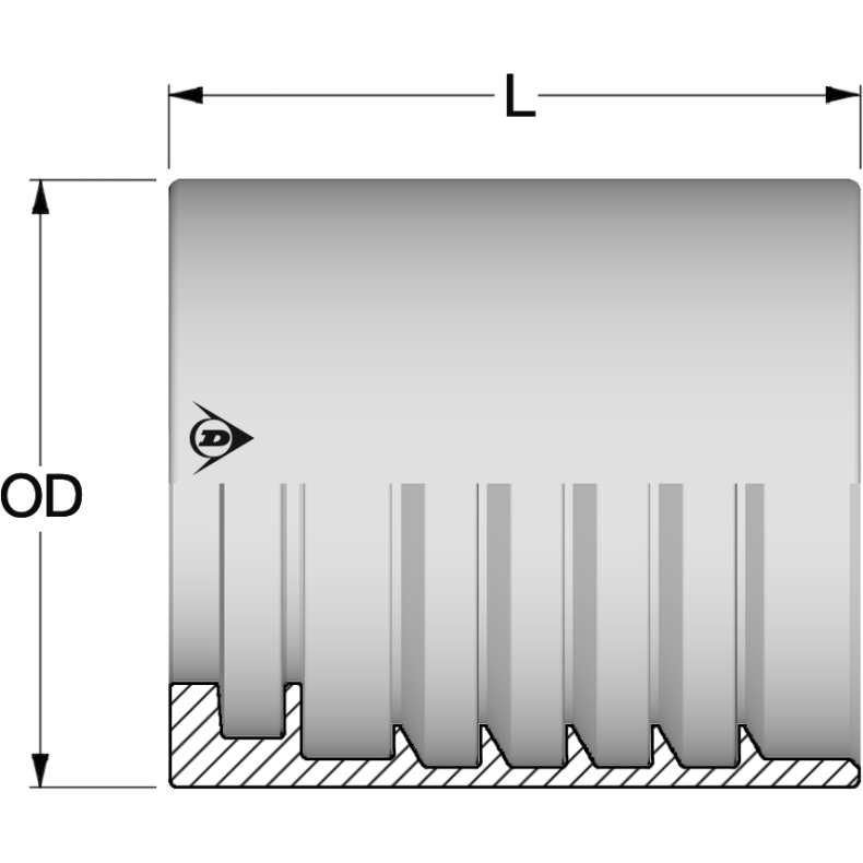 204 - 3/4" - NSK hylse - kappe - 204-12 - 1203322