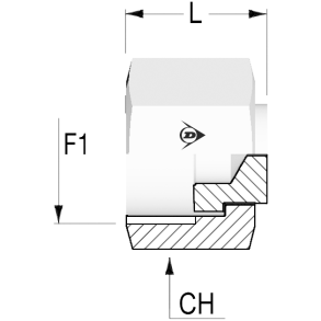 ORFS Cap Female 1 7/16