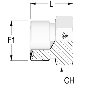 ORFS Plug Male 1 7/16