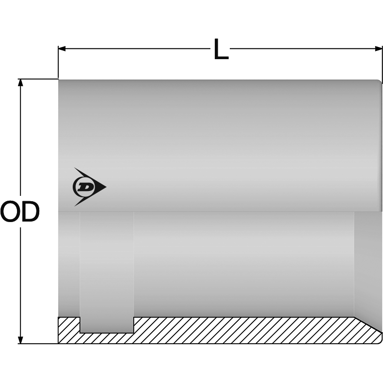 TF0 - 1 1/4" - NSK hylse - kappe - AISI 304 - TF0-20 - 1232140