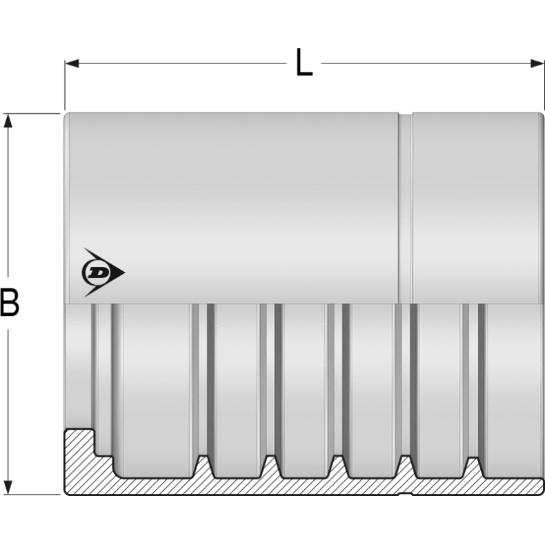 NS4 - 3/4" - NSK hylse - kappe - NS4-12 - 1236599