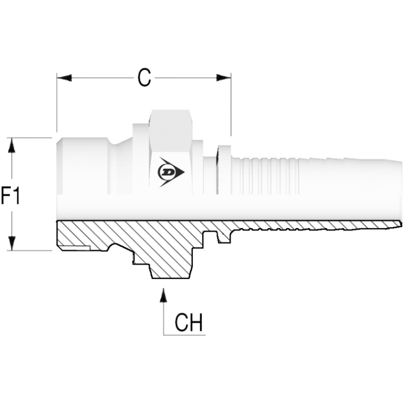 MALE PARALLEL 1/4" BSP DN 3/16"