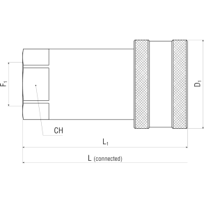 Lynkobling - ISO A ARGUS - Kobling - Indv. BSP gevind - Female - 1/2