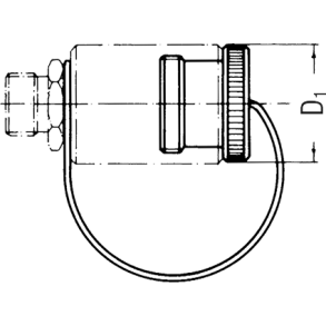 Dust Plug Male Screw Coupling HDK 5/16