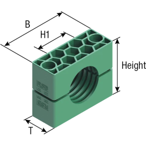 Rrklemmer - Gr.4 -  28mm - Grn 1901368