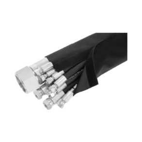 Black TextileSleeve med Velcro 120 mm 10,0 m  1901884